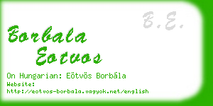 borbala eotvos business card